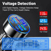 Car Charger Adapter with Voltage Display 6 in 1
